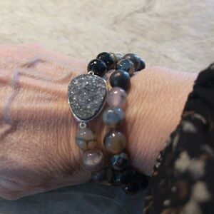 Silpada Ode to Geode Stretch Bracelet
